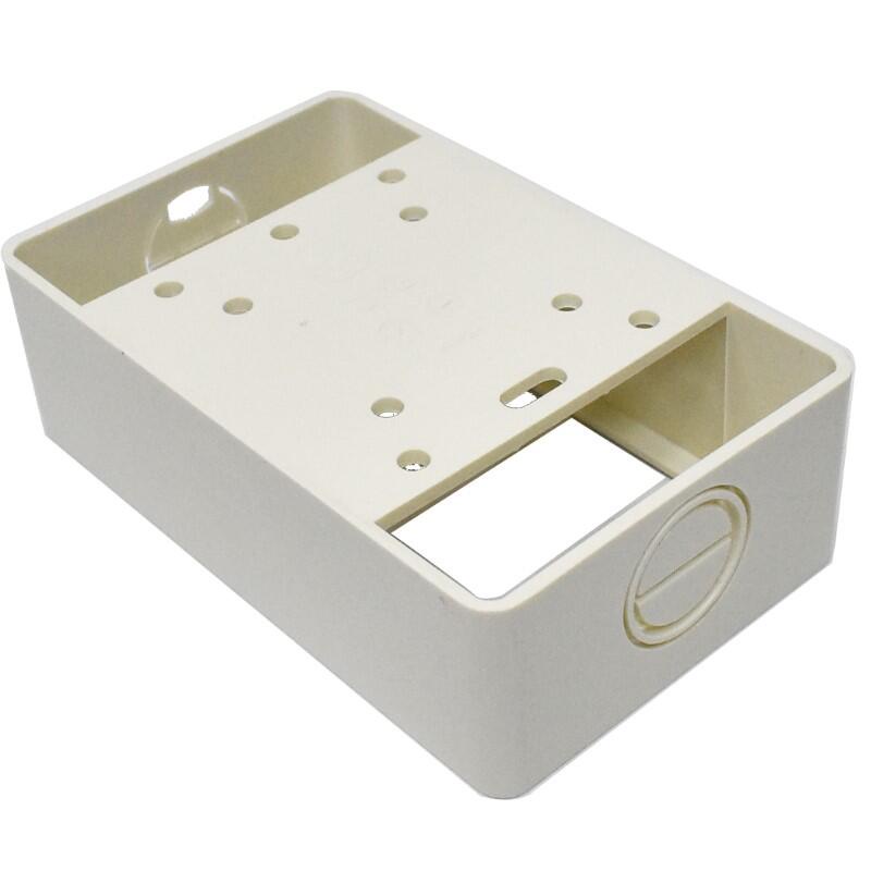 連線盒TS-2009 塑膠明盒 開關盒 插座盒 一連明盒 開關 插座 蓋板適用 配線盒子【6250】