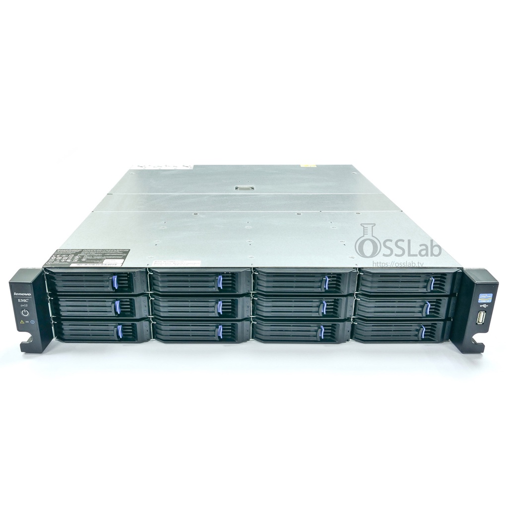 數據中心級NAS: Lenovo EMC 2U機架式NAS伺服器 + 4~8顆12TB硬碟最高達96TB