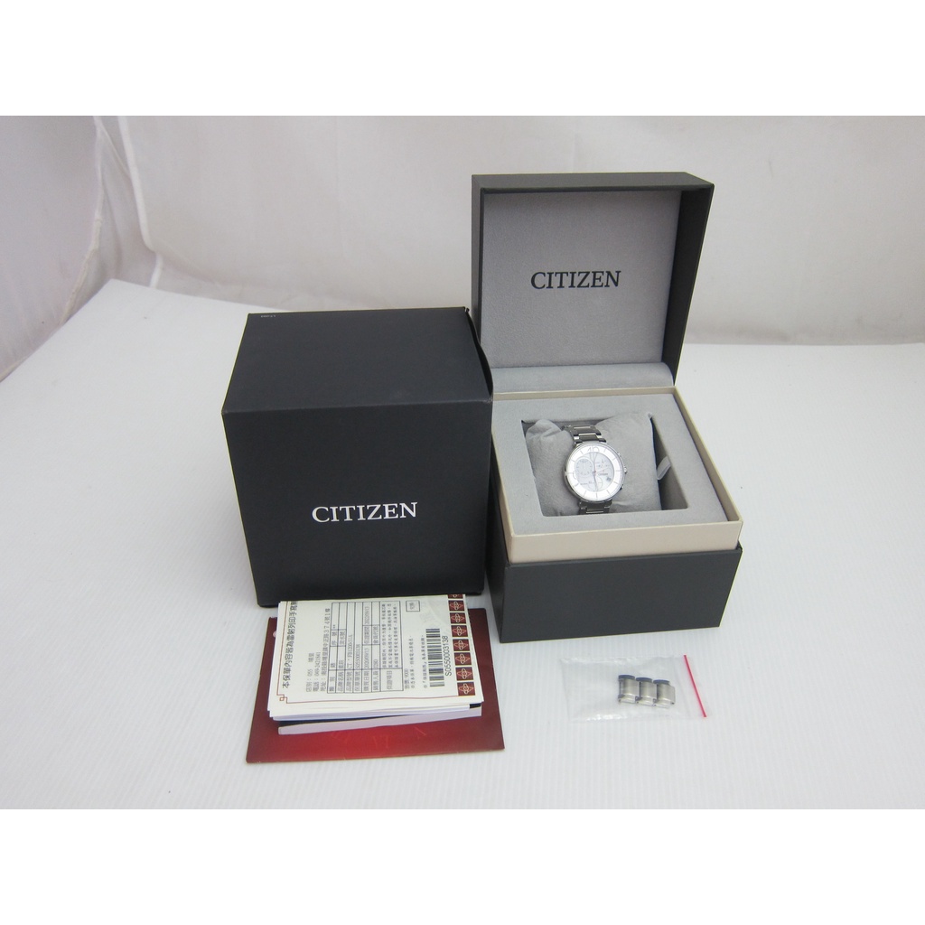 CITIZEN FB1200-51A LADY'S光動能時尚三眼計時腕錶/工業銀*只要6000元*(E09131)