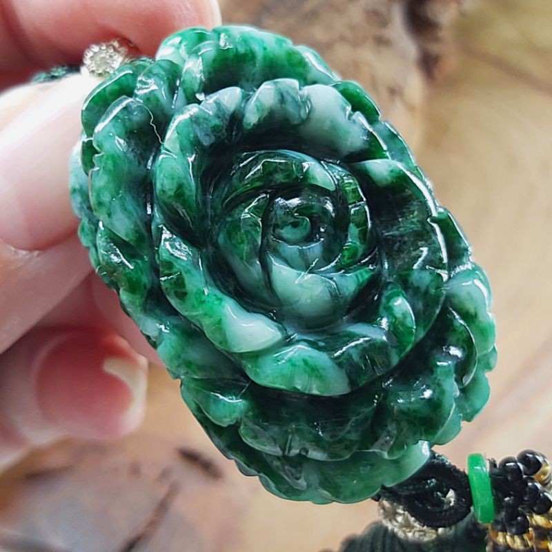 翡翠花青牡丹花手鍊 花青牡丹花 翡翠牡丹花 牡丹花 尋寶園 蝦皮購物
