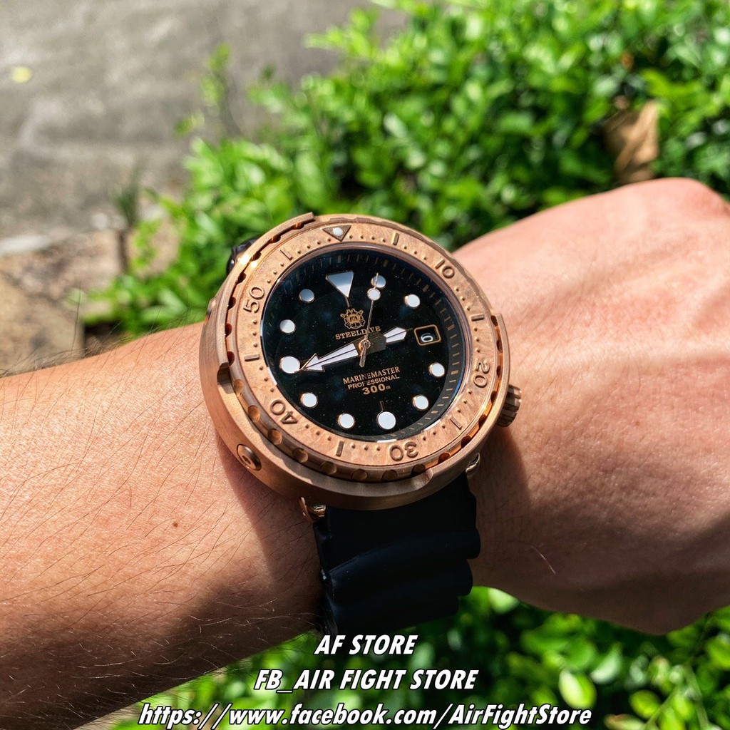 AF Store* STEELDIVE 青銅 鮪魚罐頭 44MM 自動機械錶 潛水錶 Tuna 銅錶 氧化玩錶