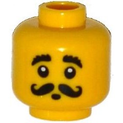 【樂高大補帖】LEGO 樂高 黃色 吹蛇人/舞蛇人臉【6096245/19110/3626cpb1249/71008】