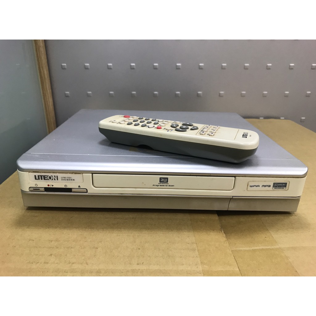 有問題的 LITEON LVW-1101 DVD 錄放影機附搖控器