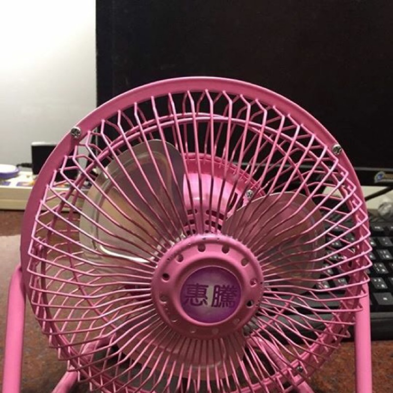 售-全新惠騰工業6吋粉紅色桌扇(台灣製造)