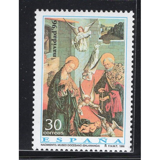 (C1506)西班牙1996年耶誕節郵票1全