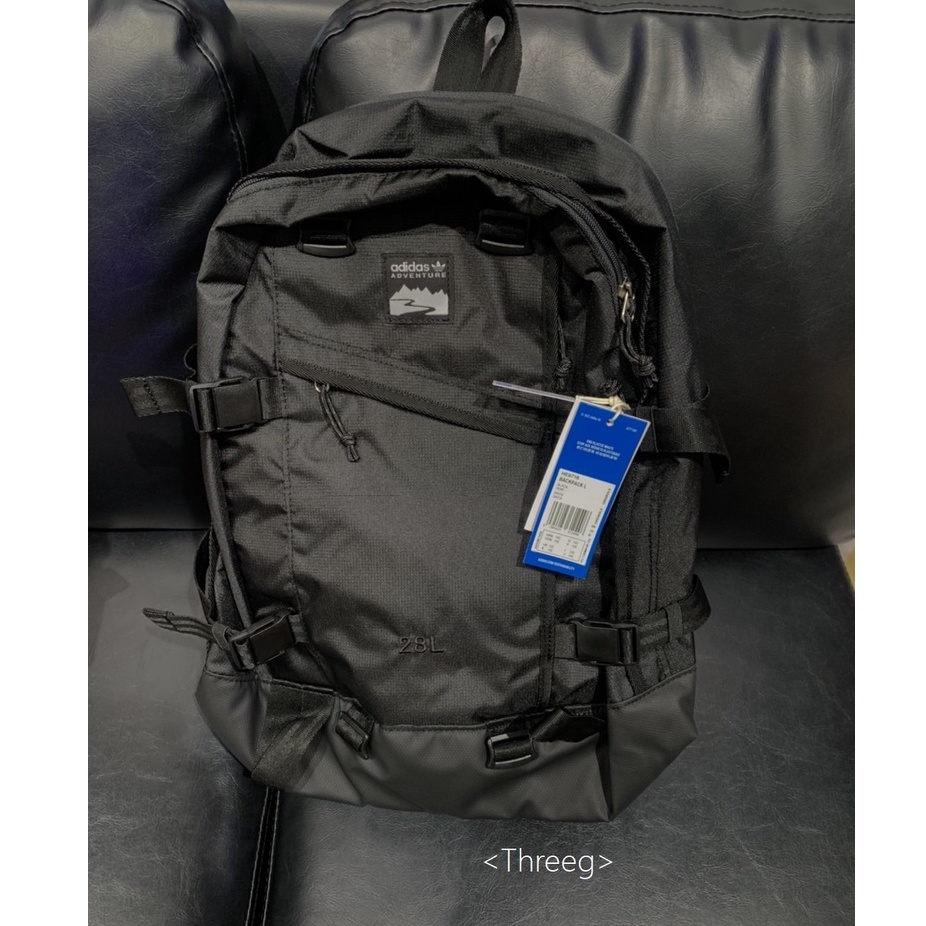 🏀 ADIDAS ADVENTURE 運動 後背包 大容量 筆電夾層 拉鍊袋 包包 黑色 HE9718