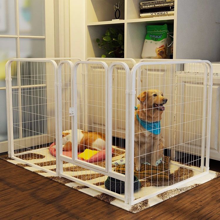 現貨 寵物圍欄狗狗小中大型犬狗籠子帶廁所分離別墅窩柵欄室內鐵隔離門 蝦皮購物