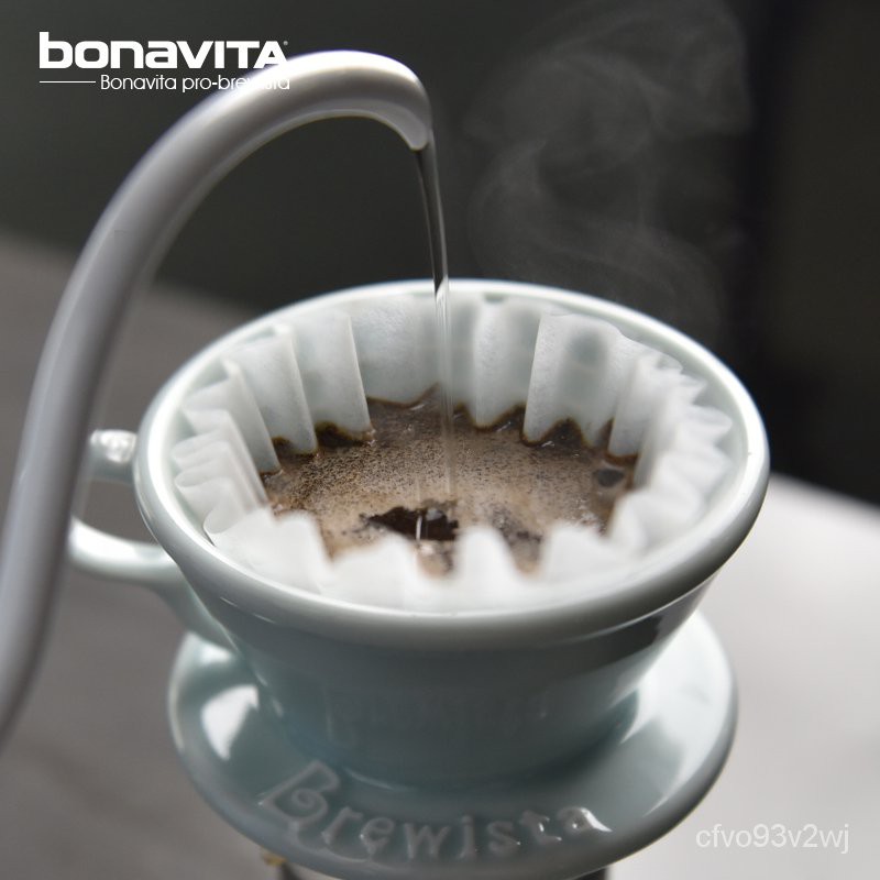 Bonavita pro-Brewista 高溫陶瓷多色蛋糕型4洞手沖咖啡濾杯器具