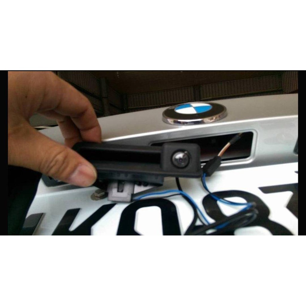 BMW E82E84E84E60E70,E90.E91.E92.E93,F系車系專用後車箱把手倒車影像鏡頭 直上免鑽洞