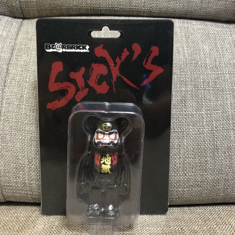 Be@rbrick 100% 黑色 達摩 地獄 晴空塔 Medicom Toy 庫柏力克熊