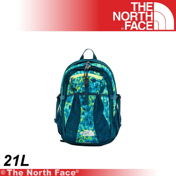 【The North Face 21L 13吋電腦背包《藍綠花叢》】A3RU-S8D/筆電包/登山包/後背包//悠遊山水