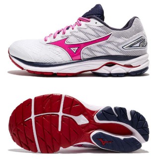 美津濃慢跑鞋 MIZUNO WAVE RIDER 20 女款 慢跑鞋 運動鞋 休閒鞋 女鞋 白粉紅 J1GD170366