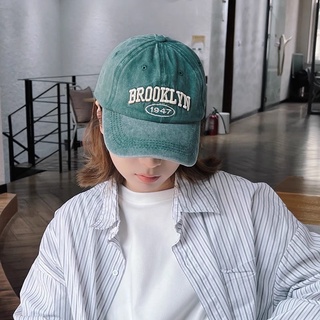 MAGIC KIWI/美式休閒復古軟頂字母刺繡鴨舌帽子女男女潮春夏季休閒百搭棒球帽