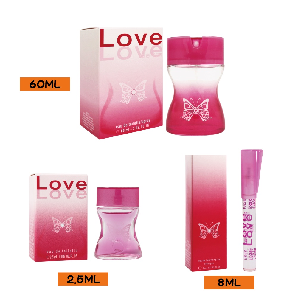 【LOVE LOVE】戀愛物語女性淡香水(2.5ML 8ML 60ML)｜GISH Beauty 香氛 女性香水 淡香精