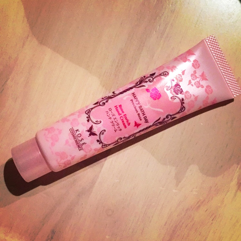 日本購入-KOSE HAPPY BATH DAY 薔薇香護手霜40g