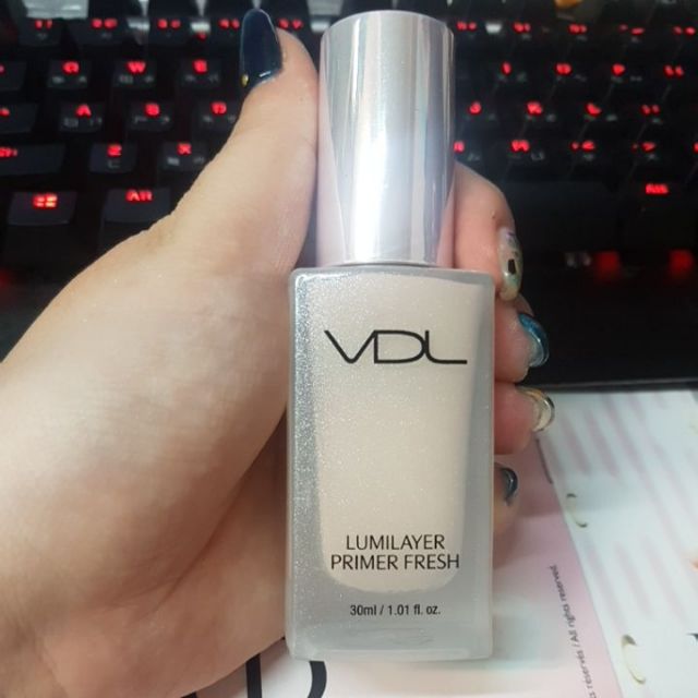 正品近全新VDL貝殼光提亮妝前乳粉色 貝殼提亮液30ml