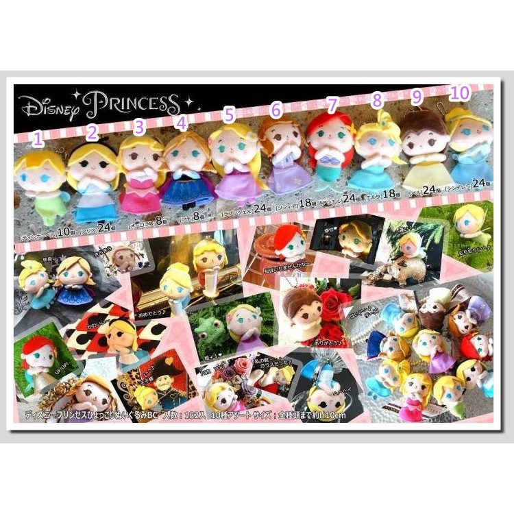 正版迪士尼公主娃娃吊飾/艾莎公主娃娃 安娜公主/灰姑娘/貝兒 小美人魚愛麗兒/小公主蘇菲亞/長髮樂佩小精靈/睡美人
