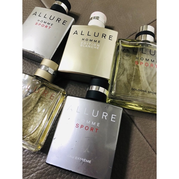 Chanel 白色時尚 運動 運動極限 運動古龍 ALLURE 男性 分享噴瓶