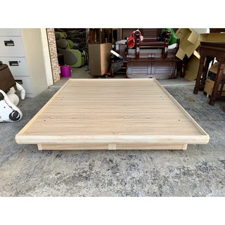 香榭二手傢俱*全新精品 梧桐橡木色標準雙人5尺後掀床-附有安全裝置-收納床架-雙人床-床箱-床底-掀蓋床-六分板床組