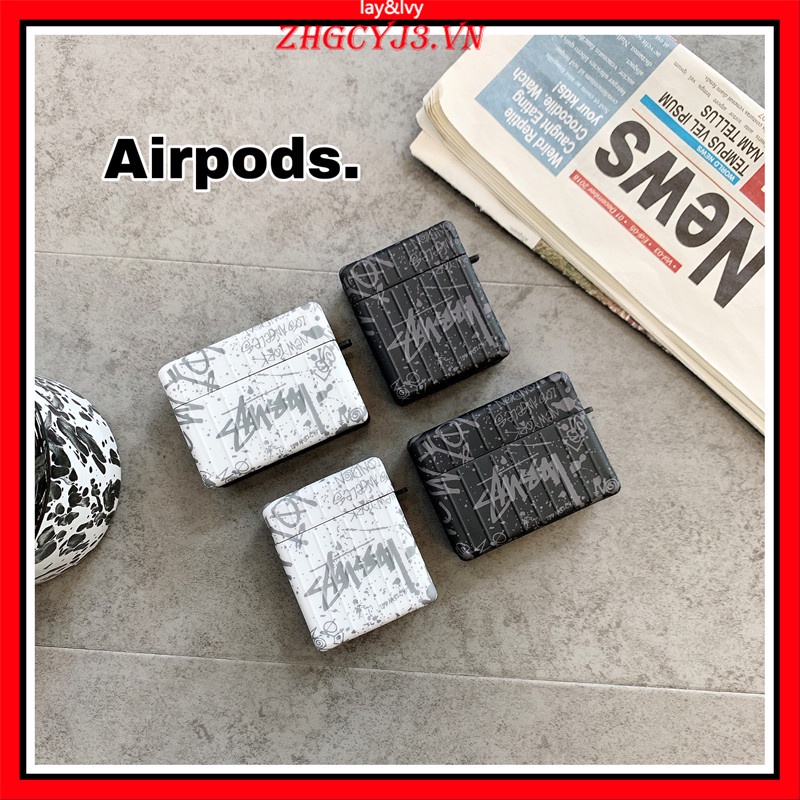 卡通可愛 Stucci 塗鴉 IMD 矽膠無線耳機套, 適用於 AirPods 3 AirPods Pro AirPod