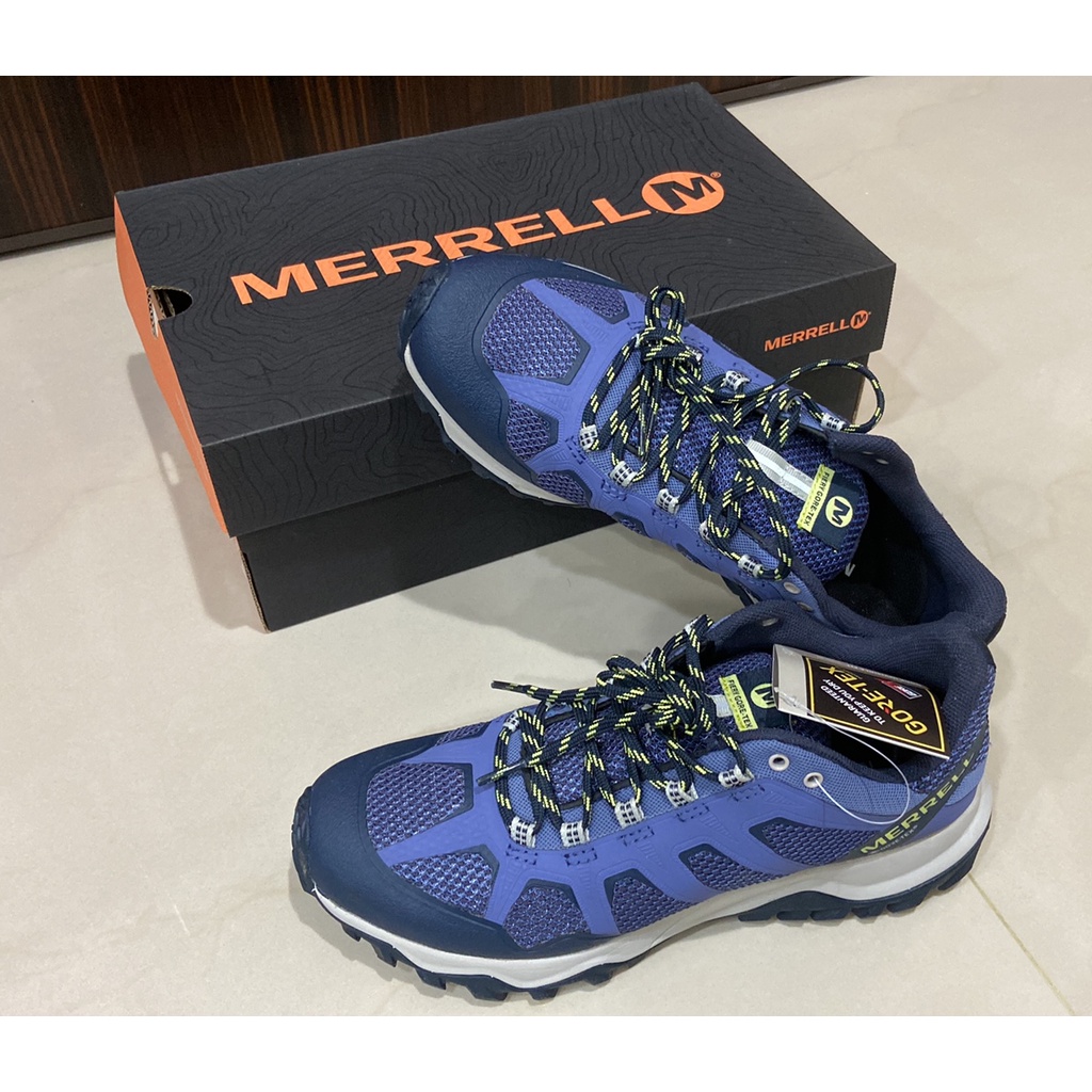 全新最優惠MERRELL US8 戶外鞋 Fiery GTX Gore-Tex防水女鞋 輕量 抗菌防臭 穩定支撐 紫