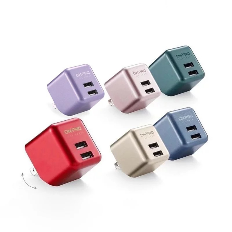 【ONPRO】豆腐頭 雙孔充電器 UC-2P01 USB 2.4A/3.4A 充電器 iPhone充電器 手機充電器