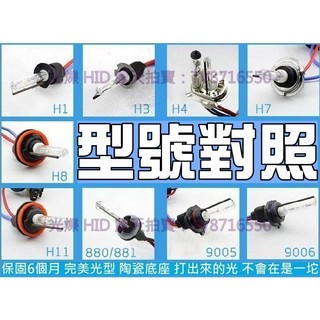35W 陶瓷HID燈管鐵盤 黃金光 氙氣燈 H1 H3 H4帶鹵素 H7 H8 h9 H11 9006 D2S非LED