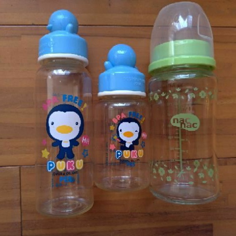 PES奶瓶 puku藍色企鵝奶瓶
