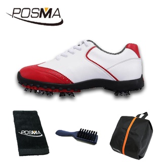 高爾夫球鞋 女款 英倫風 防水超纖皮 防水運動鞋 GSH080WPNK