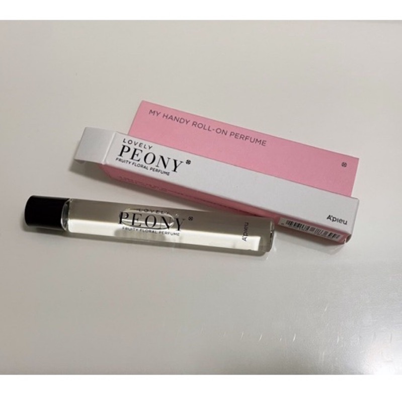 【僅試香 近全新】A'pieu Peony 蘋果牡丹 隨身滾珠香水 10ml 滾珠瓶 隨身香水