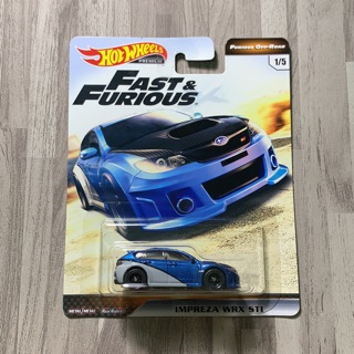最新hot Wheels 風火輪16 Subaru Wrx Sti 玩命關頭8 Fast Furious 系列 蝦皮購物