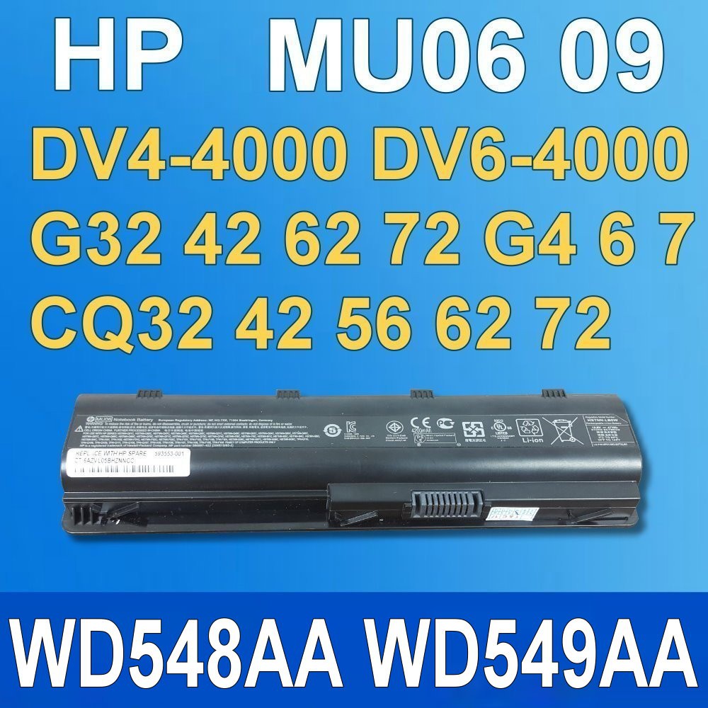 保三 55Wh HP mu06 原廠電池 G72-200 245G1 246G1 246G2 250G1 255G1