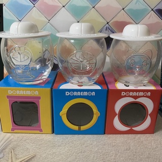 日本限定 哆啦A夢 角色透明杯蓋組三入 日本麥當勞