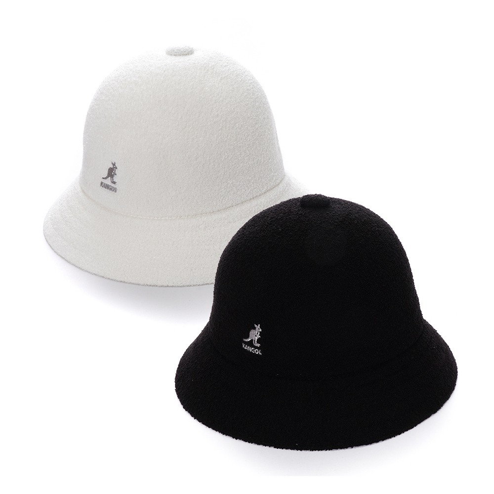 KANGOL BERMUDA 休閒 鐘型帽 漁夫帽 圓頂帽 袋鼠帽 W21S0397BK 黑 WT 白