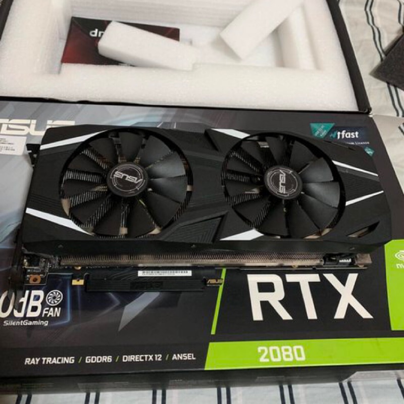 ASUS 華碩 DUAL-RTX2080-O8G-GAMING 顯示卡 RTX 8G 超頻 GDDR6