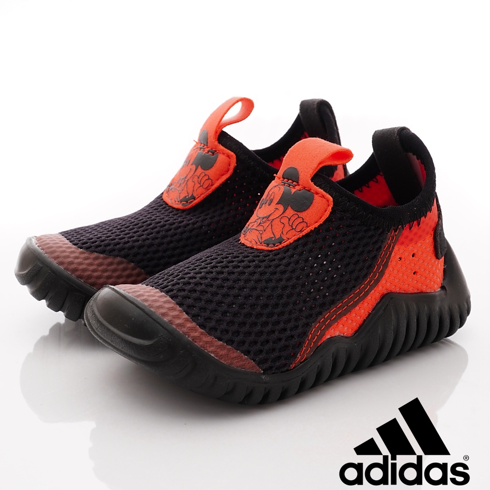 adidas&gt;&lt;愛迪達迪士尼聯名運動鞋FU7602/黑(寶寶段)14cm/16cm零碼