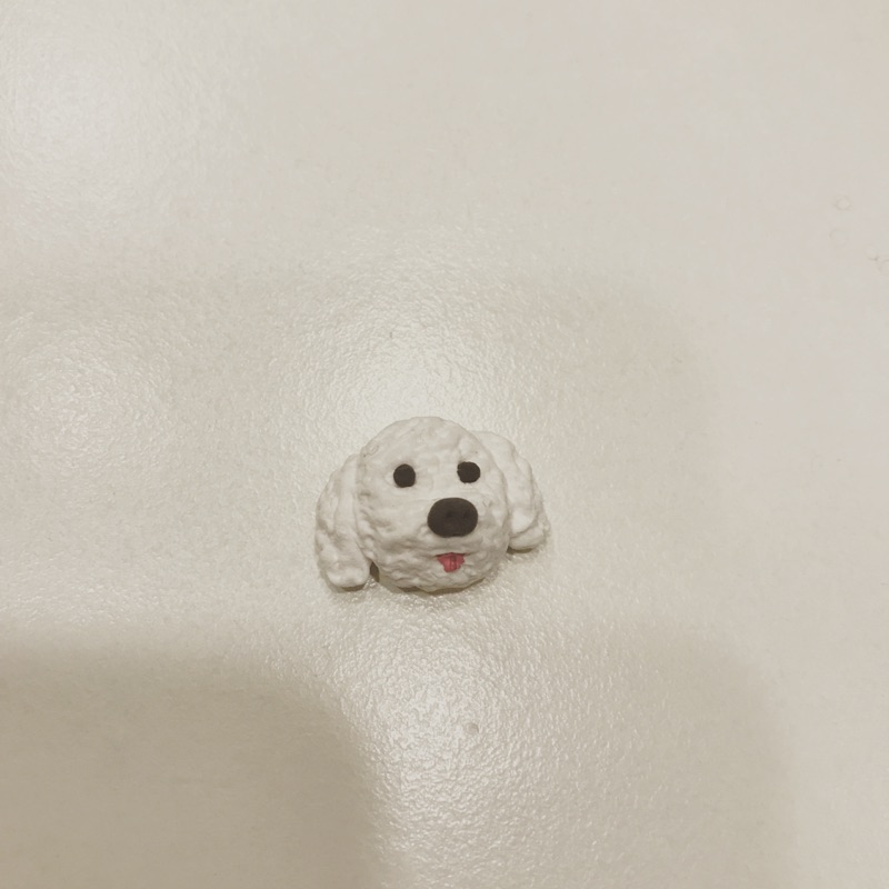 手作飾品~ 白色貴賓狗 可作耳環 手鍊 吊飾 項鍊 磁鐵客製化 需訂製