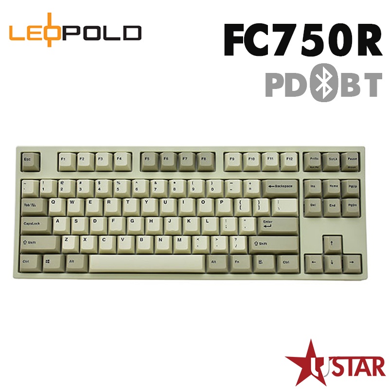 韓國LeoPold FC750R BT PD 機械鍵盤 白灰 PBT二色成型鍵帽