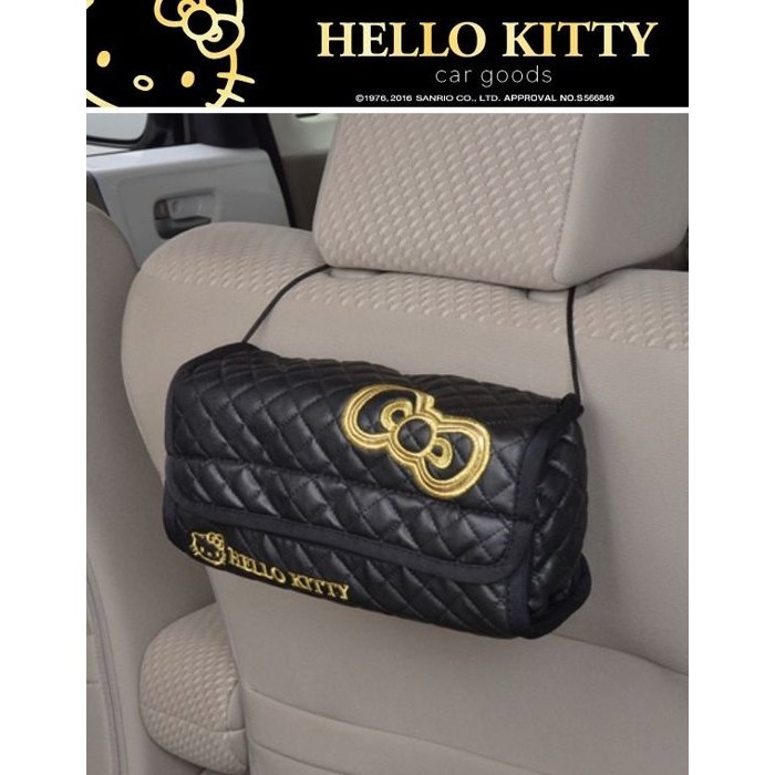 [Seanna] 日本SEIWA Kitty KT490 車用面紙盒套 椅背置物盤/椅背餐架/衛生紙盒/汽車精品/凱蒂貓