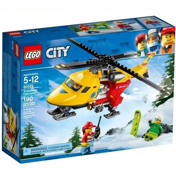 【台中翔智積木】LEGO 樂高 CITY 城市系列 60179 救護直升機