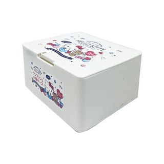 日本 Hello Kitty 按壓 彈蓋 收納盒