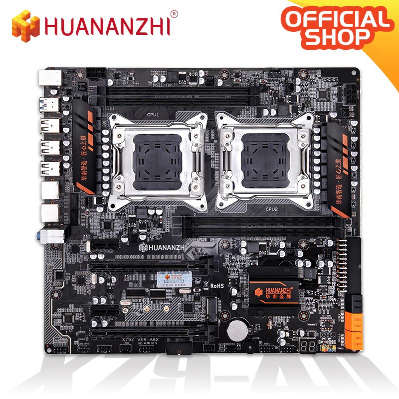 HUANANZHI X79 4D Mainboard 2011, dual CPU, DDR3 M.2 E-ATX