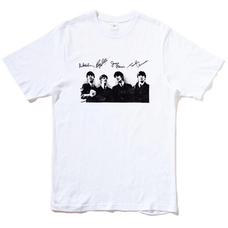Beatles Sign 短袖T恤 5色 (現貨)披頭四簽名JOHN藍儂相片潮T插畫搖滾樂團60年代復古