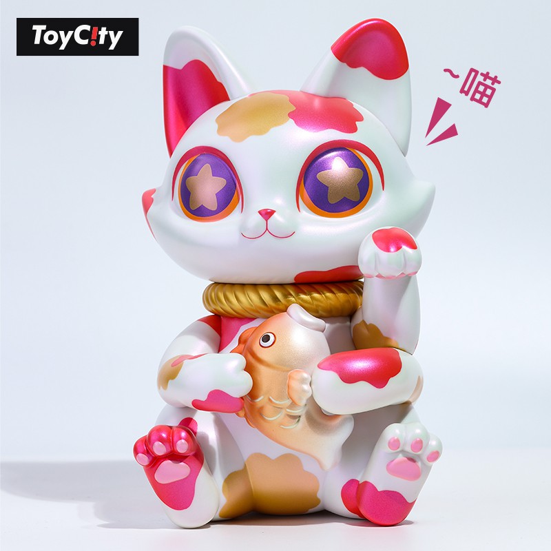 【撒旦玩具 SatanToys】預購 TOYCITY 【CASSY 卡茜貓】錦鯉魚招財貓 25公分大娃 可愛貓咪潮玩公仔