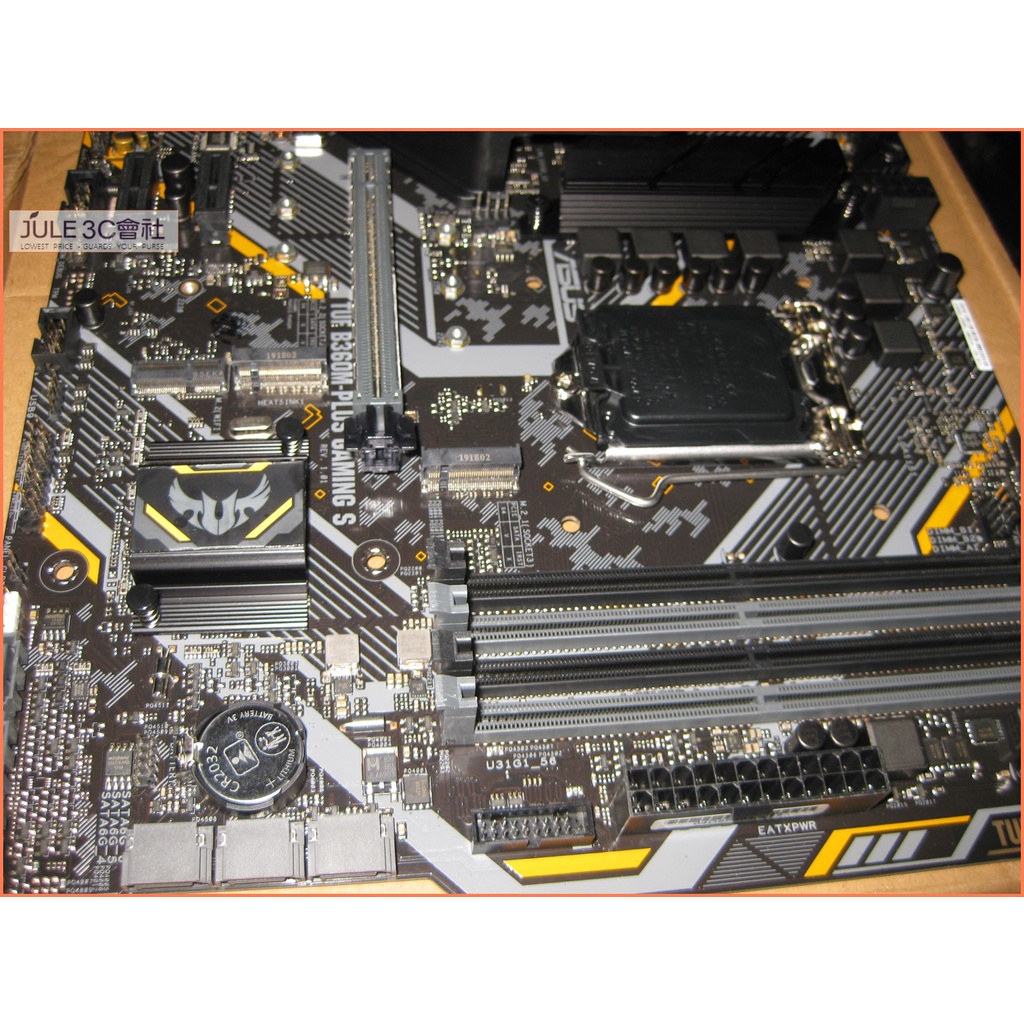 JULE 3C會社-華碩 TUF B360M-PLUS GAMING S B360/DDR4/八九代/良品/電競 主機板