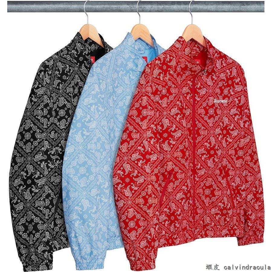 supreme bandana jacket red