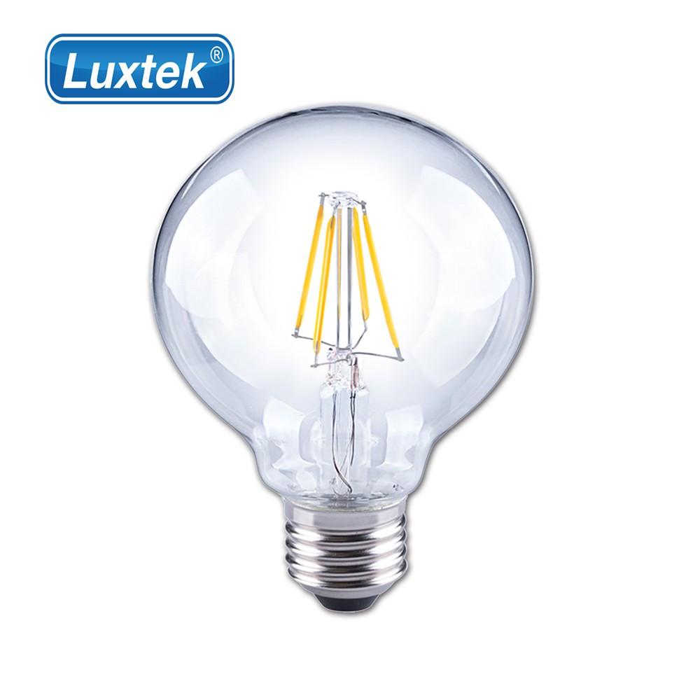 【LUXTEK】LED 圓球型燈泡 6W E27 黃光 (G25)