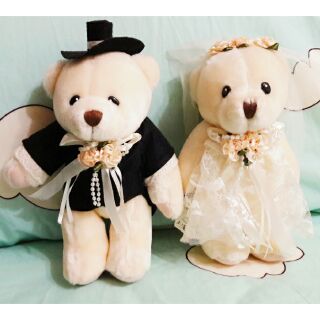 (婚禮必備)甜蜜婚禮熊/婚紗熊/泰迪熊/布偶/結婚小物