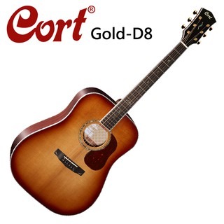 ★Cort★Gold-D8嚴選西岸雲杉木面單板木吉他