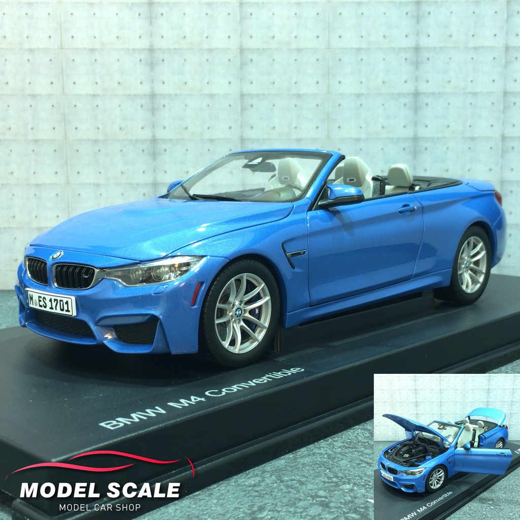 【模例】Paragon 1/18 原廠 BMW M4 Convertible F83 藍